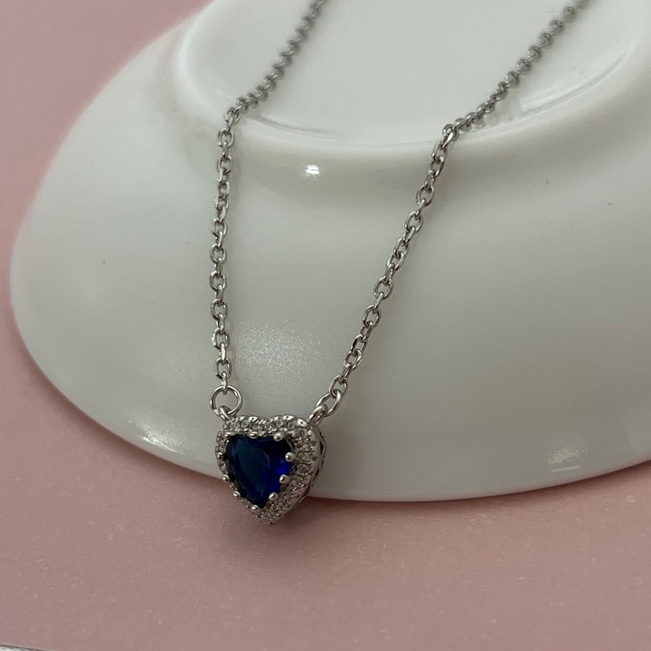 Collar Plata Corazón 💙