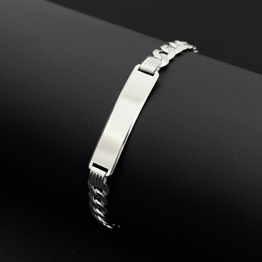 Pulsera Plata Hombre Curb