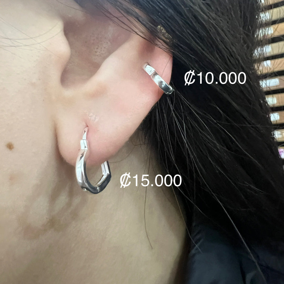 Huggies de Plata Corazón Pequeño