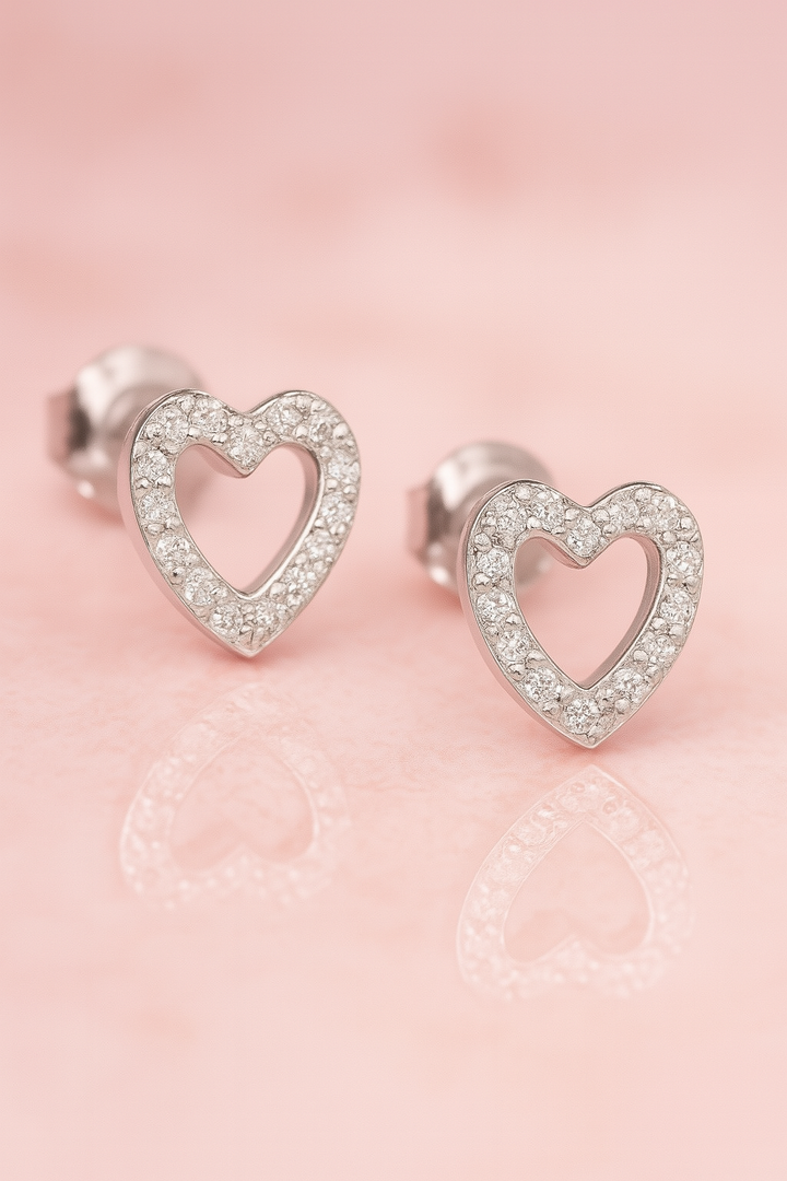 Aretes de plata Lovely 9MM