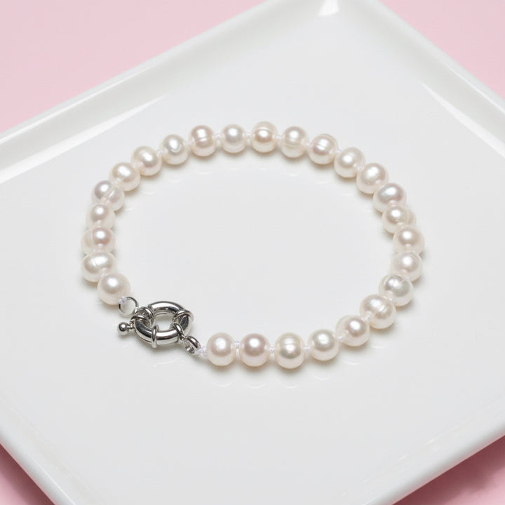 Pulsera de Perlas Cultivadas 5MM