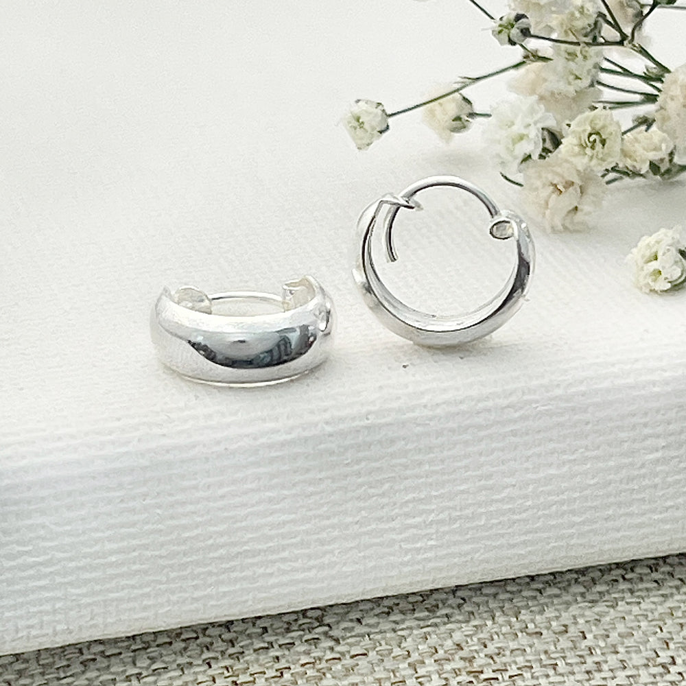 ▶︎ Argollas Preciosas 12MM Plata 925 | Nicola Joyería 🇨🇷