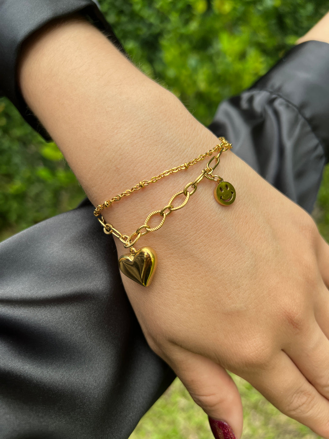 Pulsera Acero Eslabón Corazón 😊