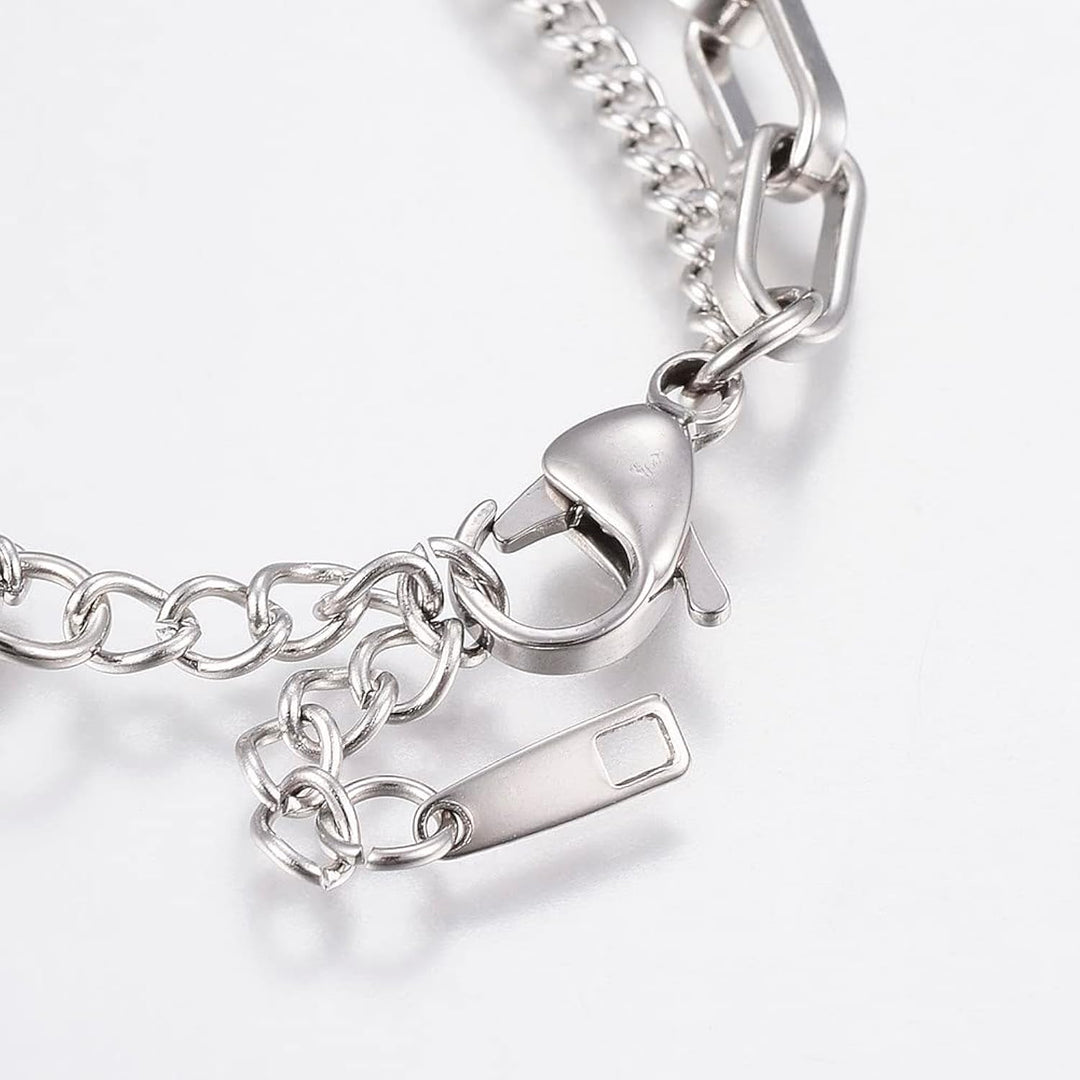 Pulsera Acero Ojo turco Trébol