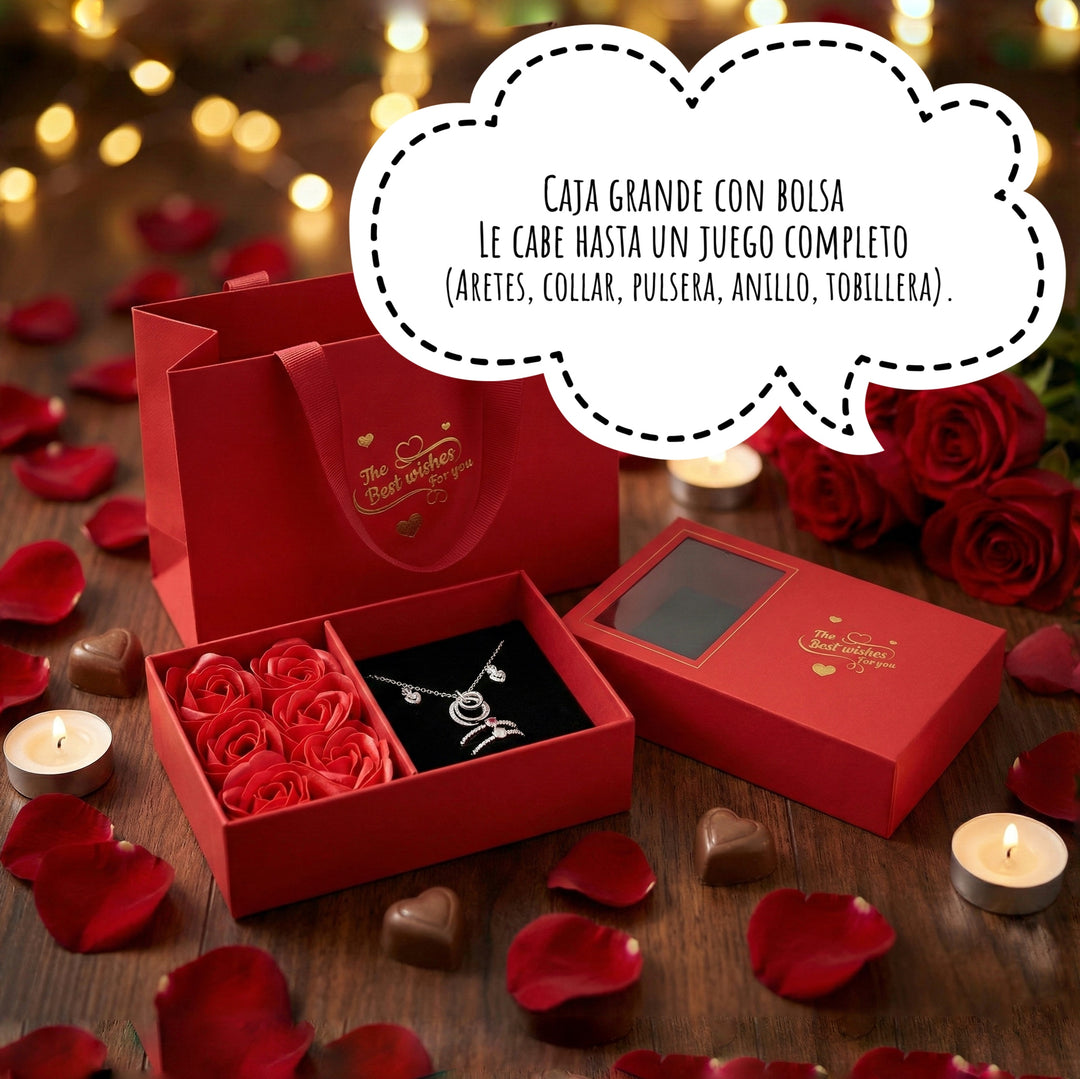 Caja Rosas 🌹 Perfumadas Roja