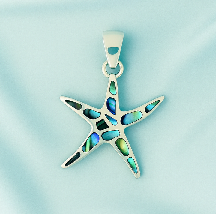 Dije Estrella Mar Abulon Plata