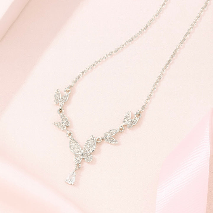 Collar Plata Mariposas