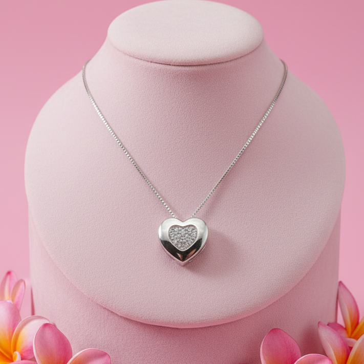 Collar Plata Corazón