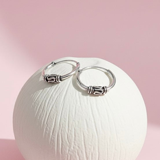 Argollas Serenas Lisas Bali 12MM