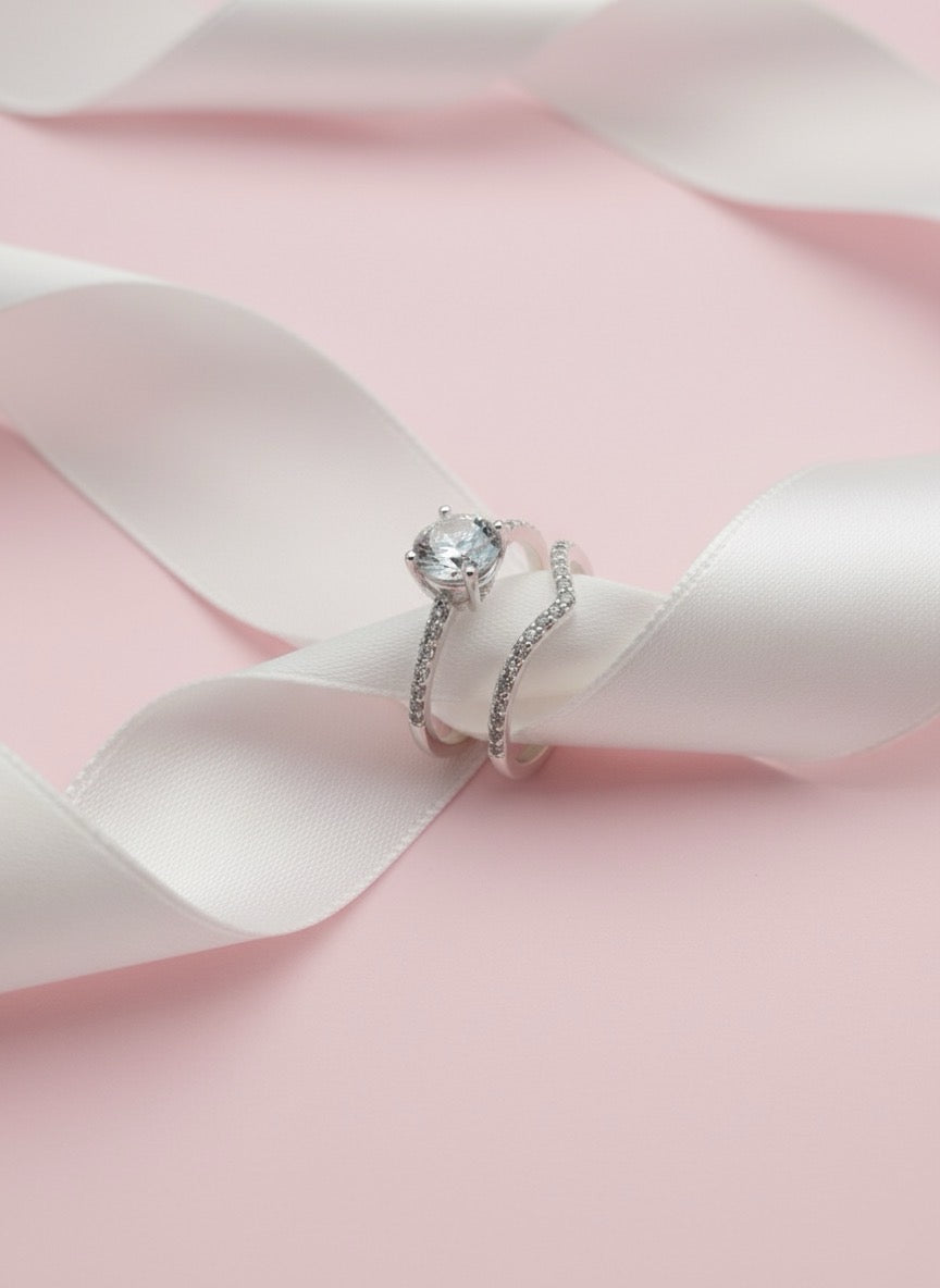 Anillos Dúo Vínculo Plata