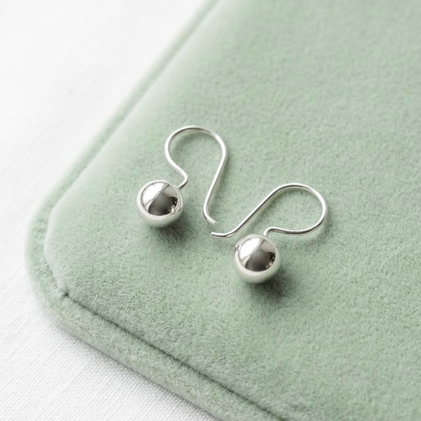 Aretes de Plata 8MM