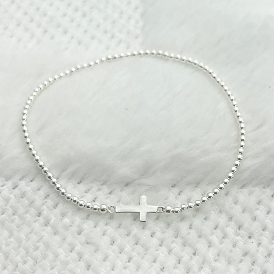 Pulsera Cruz ✝️ Plata 925 | Nicola Joyería 