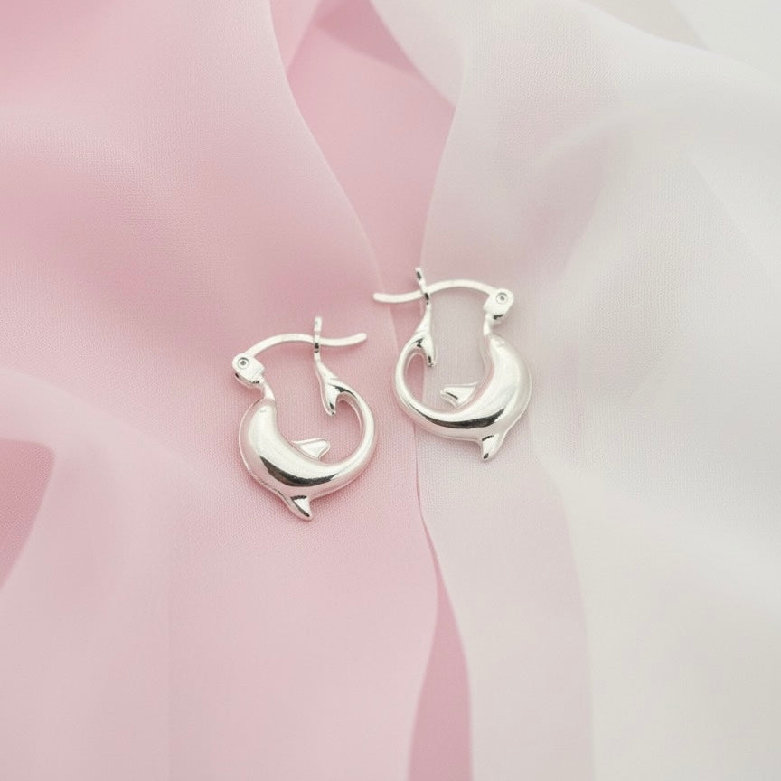 Argollas de Plata Delfín