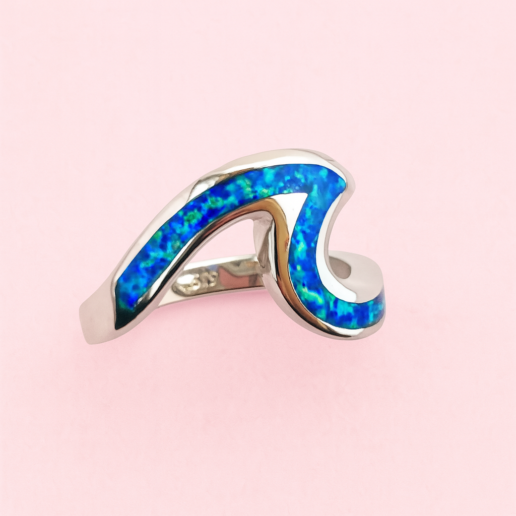 Anillo de Plata Ola Ópalo 🌊