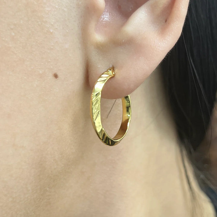 Argollas Cielo 20MM Dorado Acero