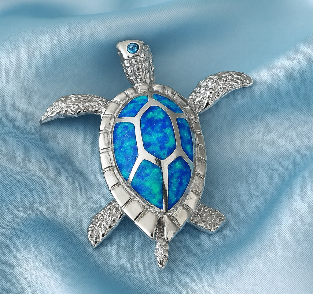 Dije tortuga Ópalo Plata 925