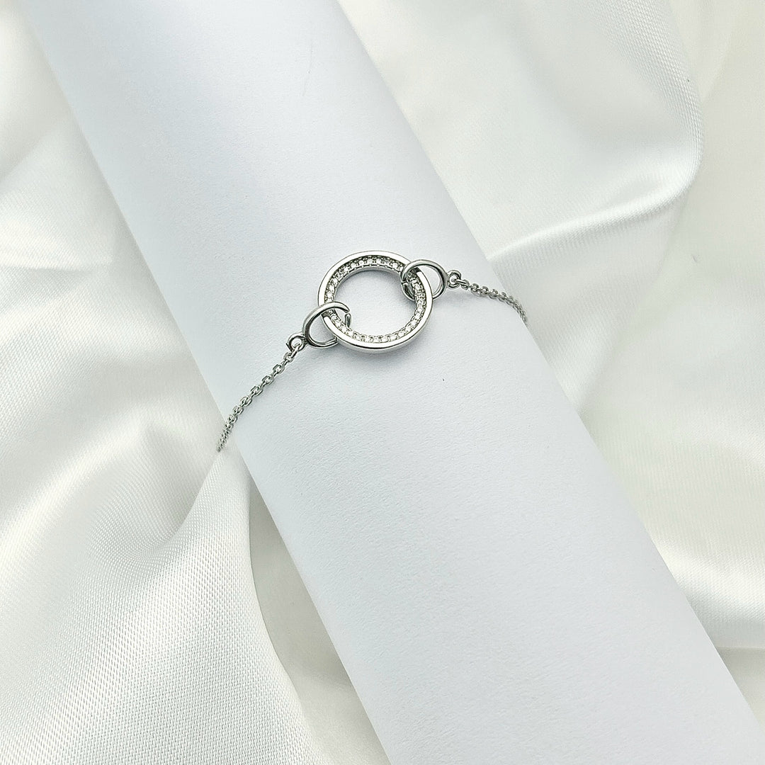 Pulsera Plata Círculo