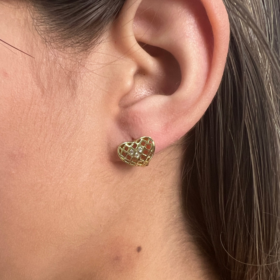 Huggies de Acero ❤️Corazón huecos