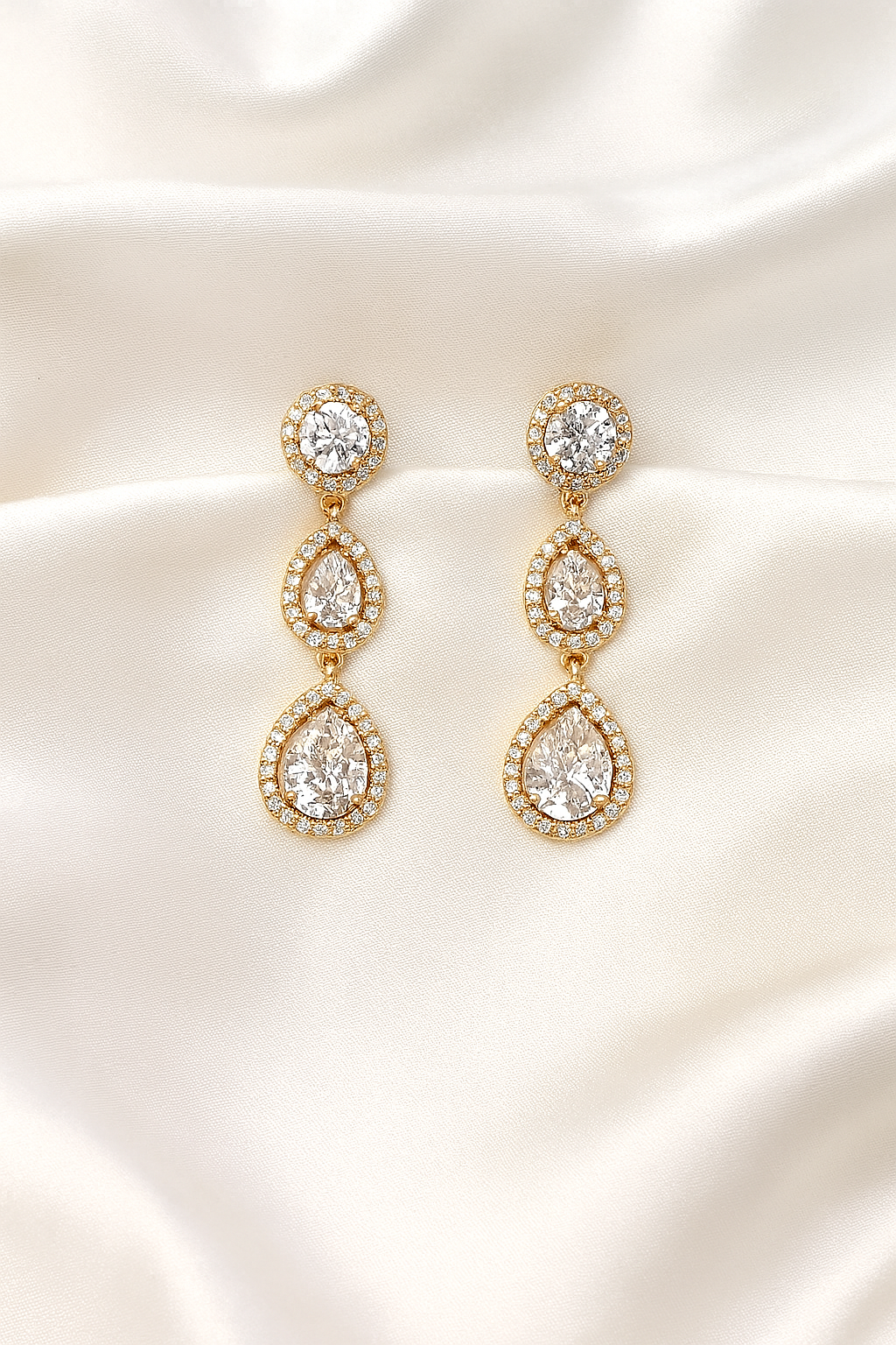 Aretes de Acero Largos Gotas 💦