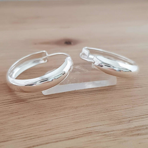 Argollas Divinas 18MM Plata