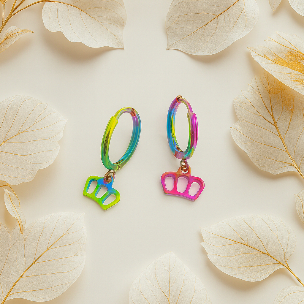 Huggies de Acero 👑 Corona Tornasol