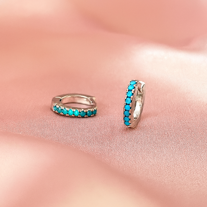 Huggies Plata 💎 Celeste Mini