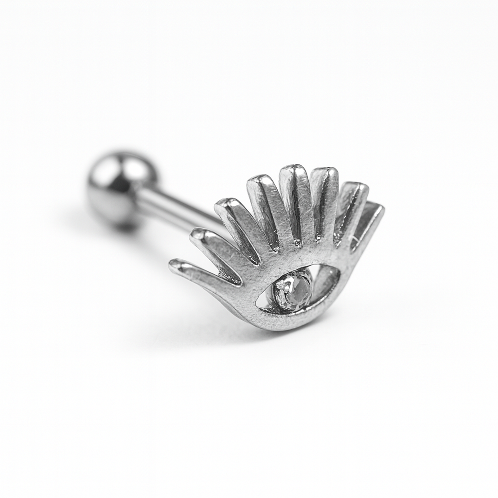 Arete Quirúrgico 👁 Ojo Plateado