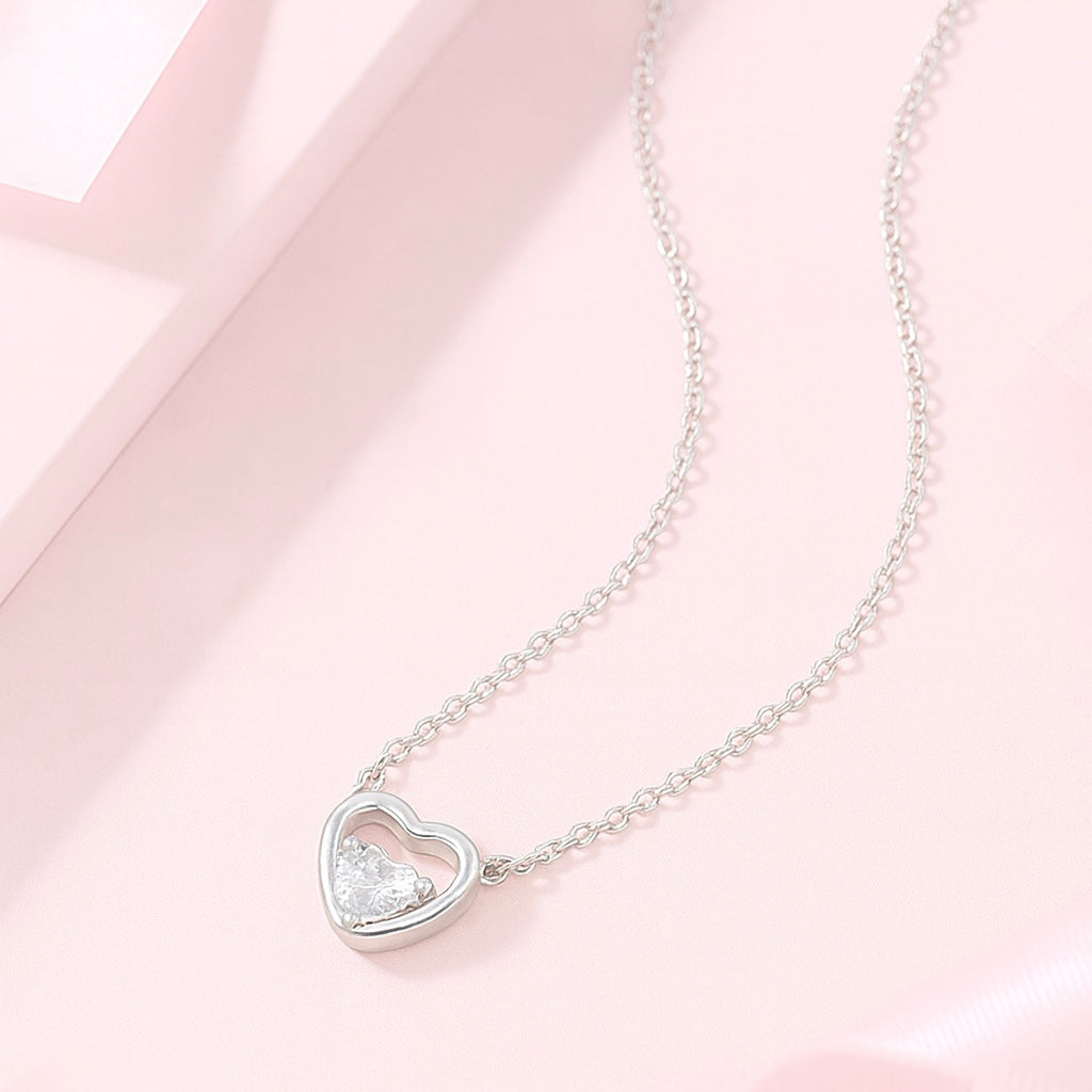 Collar Plata Corazón