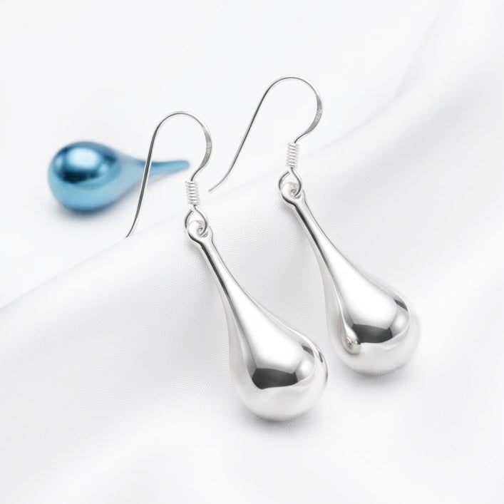 Aretes Gota 12MM Plata