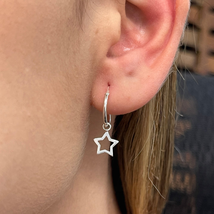 ▷ Argollas Colgantes Estrellas | Nicola Joyería 🇨🇷