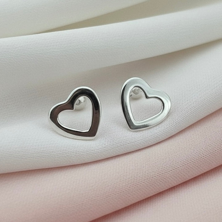 Aretes Plata Bebé Corazón