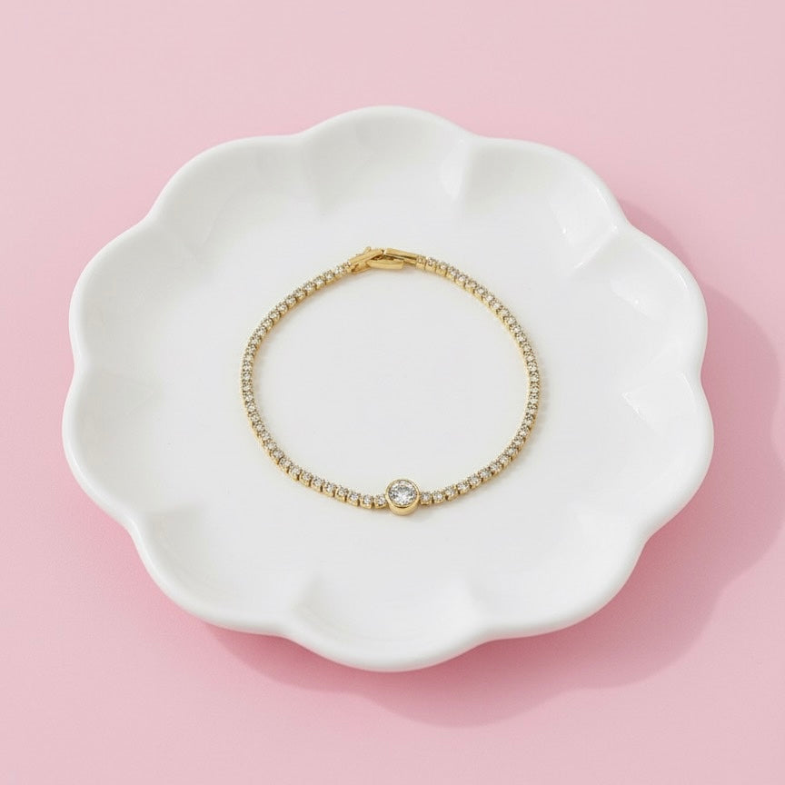 Pulsera Acero Elegante Dorada