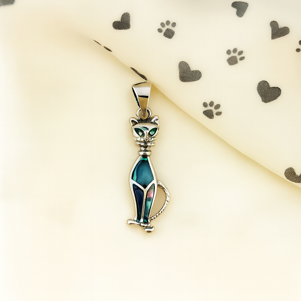 Dije de Plata Gato Abulón