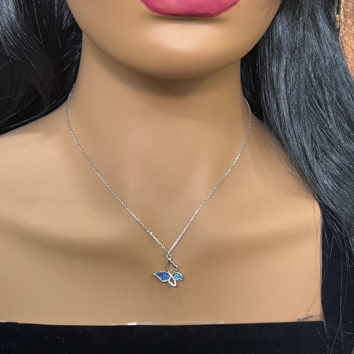 Collar Plata Mariposa