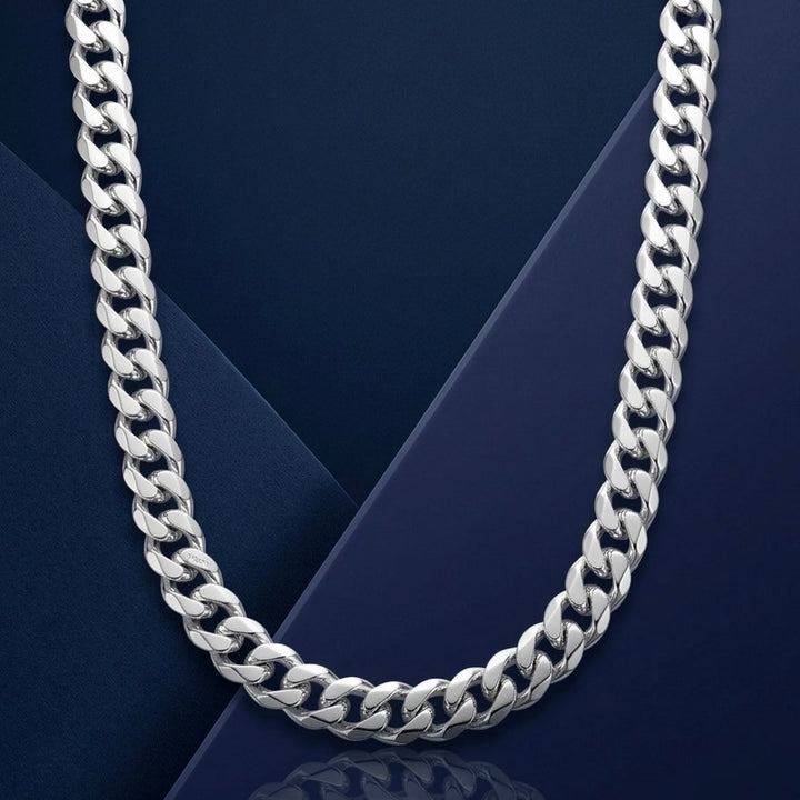 Cadena de Plata - Cubana 6MM
