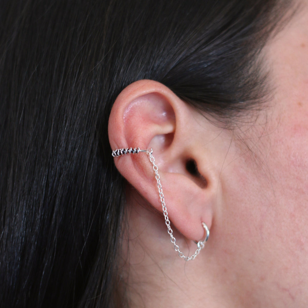 Aretes de Plata Escalador Nudo Pequeño 💐