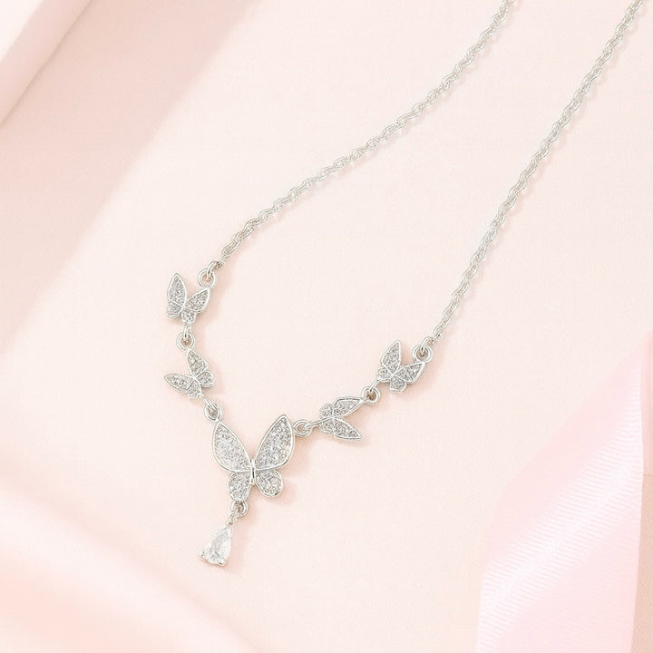 Collar Plata Mariposas