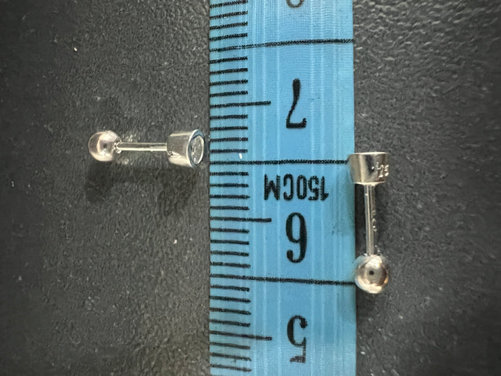 Aretes Plata Bebé Cilindro