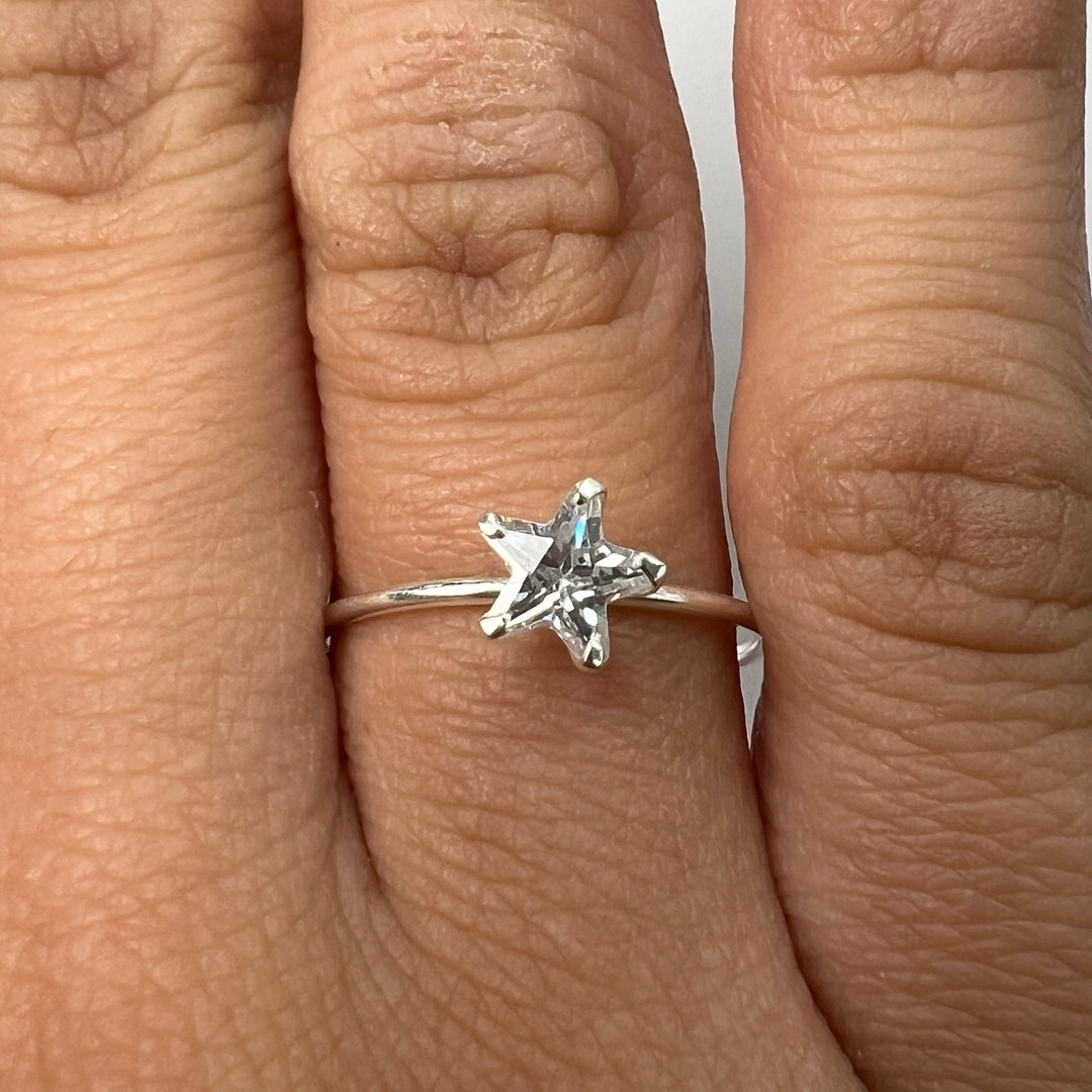 Anillo de Plata Promesa Estrella