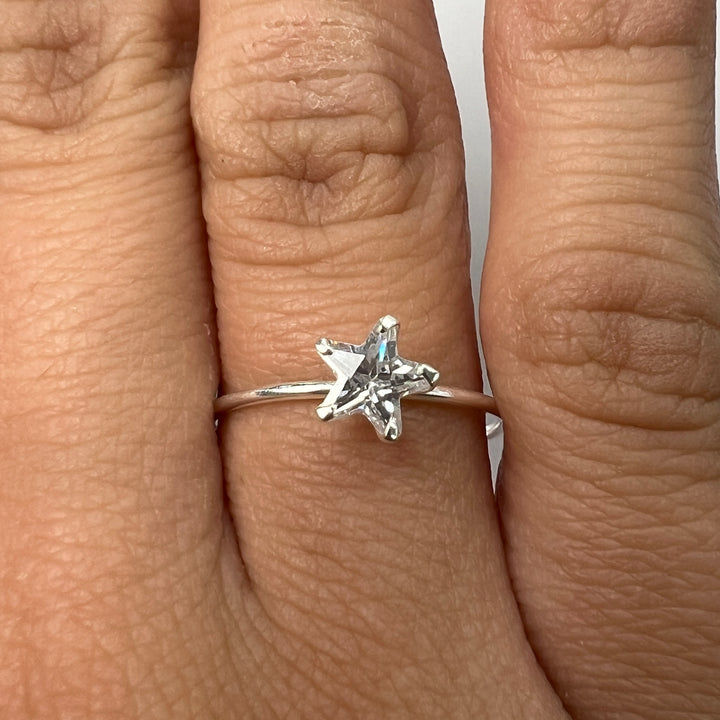Anillo de Plata Promesa Estrella