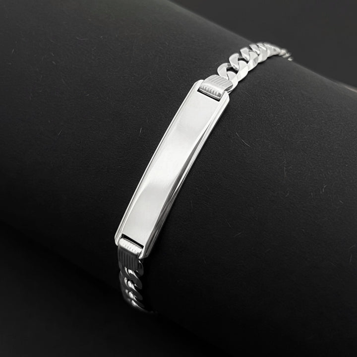 Pulsera Plata Hombre Curb