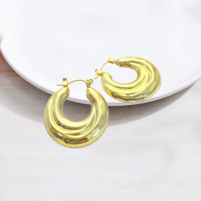 Argollas Puff Ola 30MM