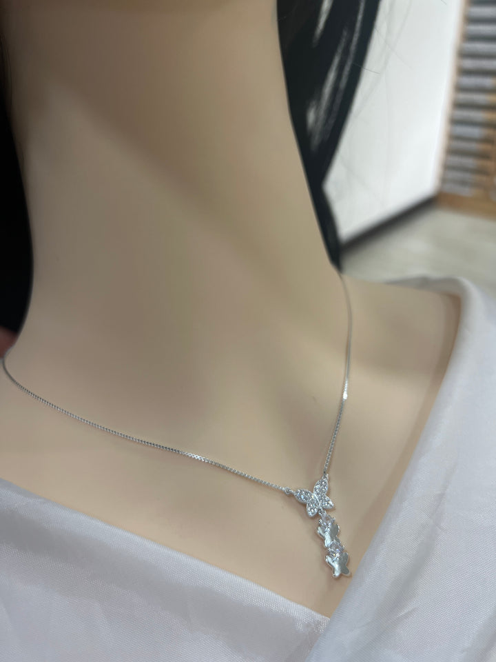 Collar Plata Mariposas