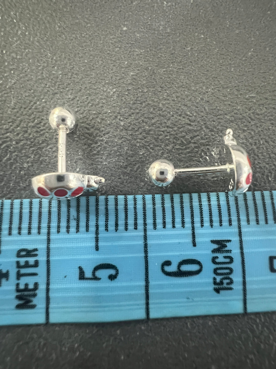 Aretes Plata Bebé Mariquita