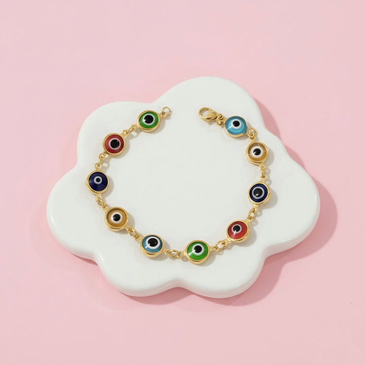 Pulsera Acero Ojo turco Colores