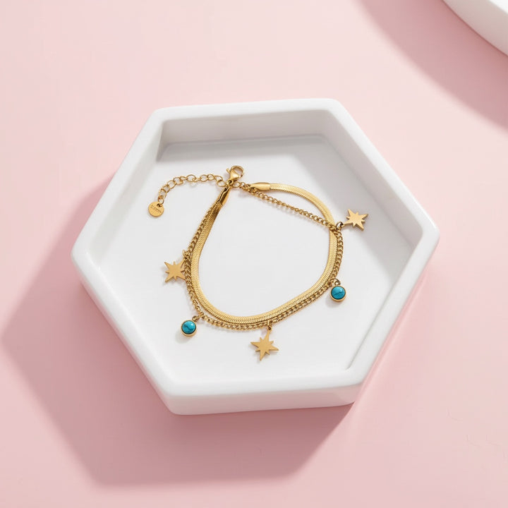 Pulsera Acero Brillo Estelar ✨