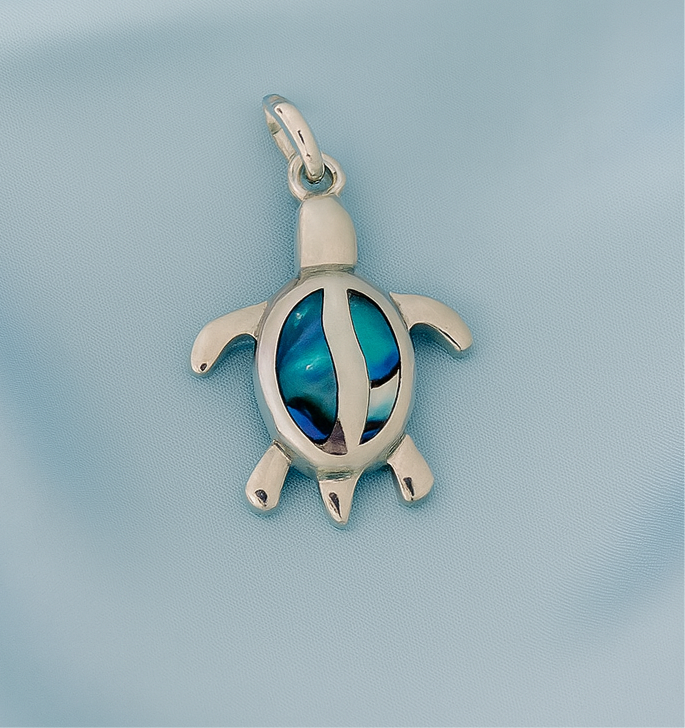 Dije de Plata Tortuga Abulon pequeña