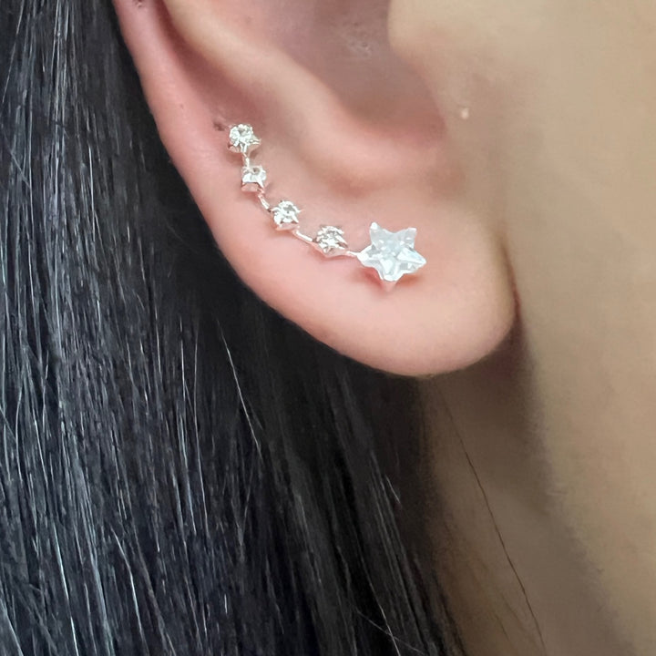 ▷Aretes Escaladores Estrellas ⭐️ Nicola Joyería 🇨🇷