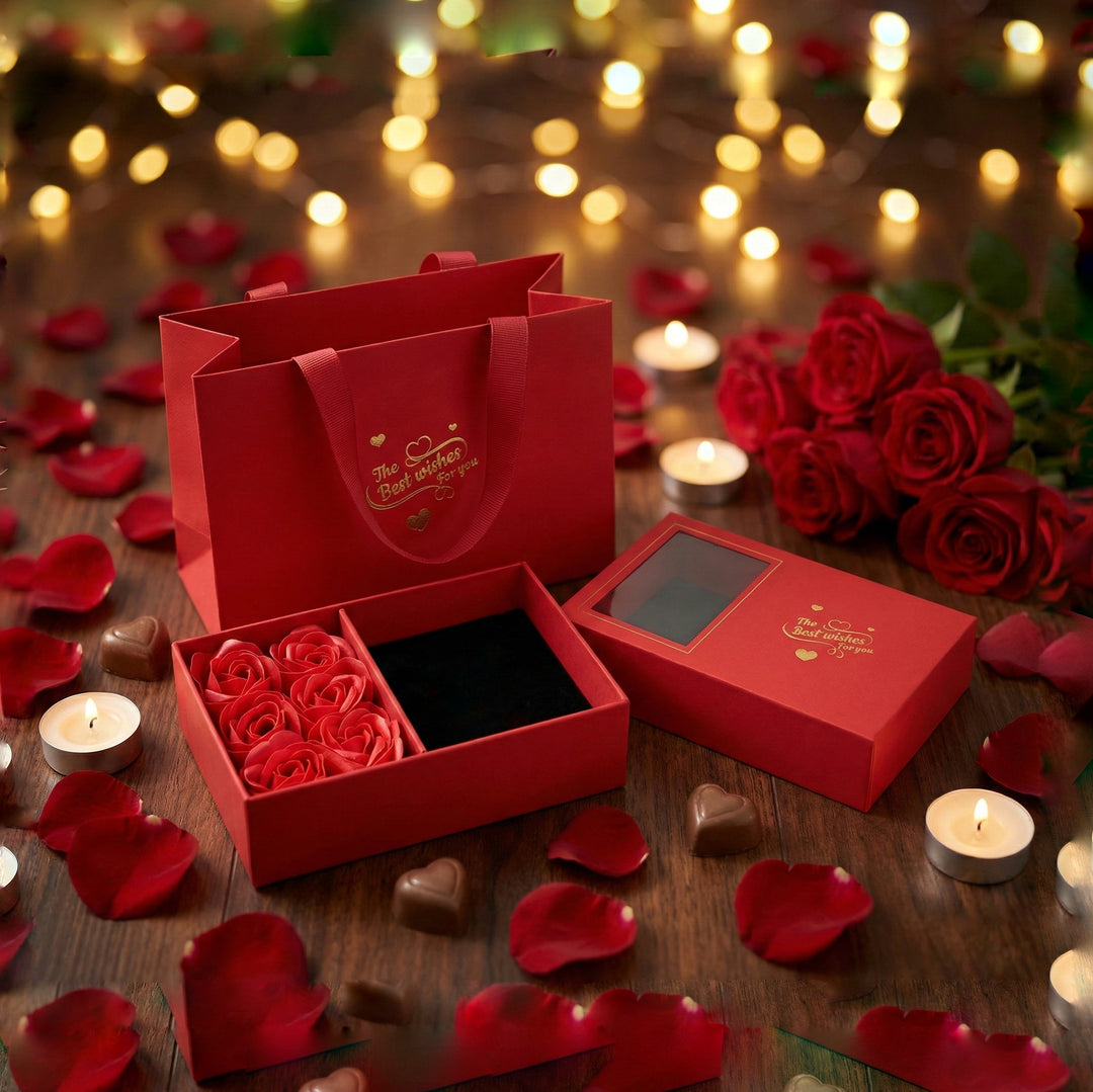 Caja Rosas 🌹 Perfumadas Roja