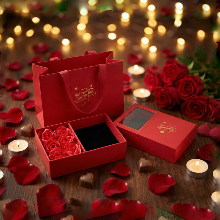 Caja Rosas 🌹 Perfumadas Roja